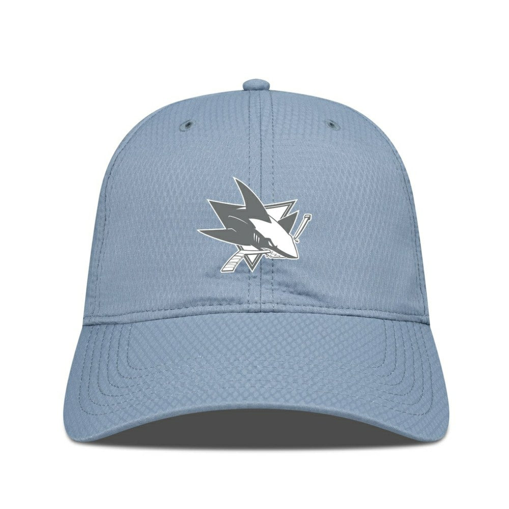 NHL San Jose Sharks Levelwear Matrix Slate & Snow Unstructured Adjustable Hat