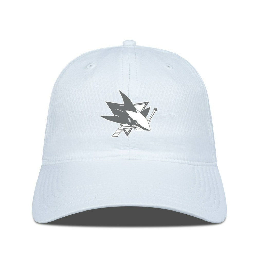 NHL San Jose Sharks Levelwear Matrix Slate & Snow Unstructured Adjustable Hat