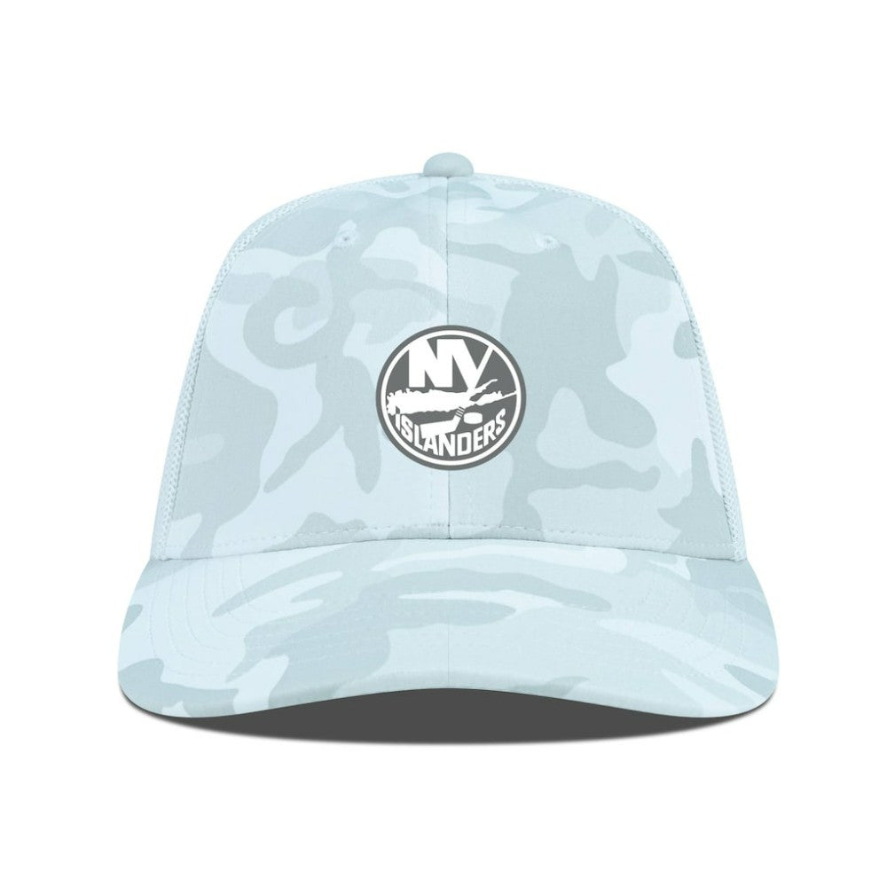 NHL New York Islanders Levelwear Clash Slate & Snow Meshback Flex Hat