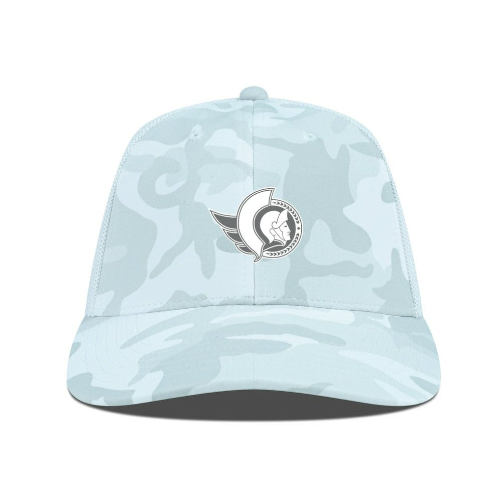 NHL Ottawa Senators Levelwear Clash Slate & Snow Meshback Flex Hat