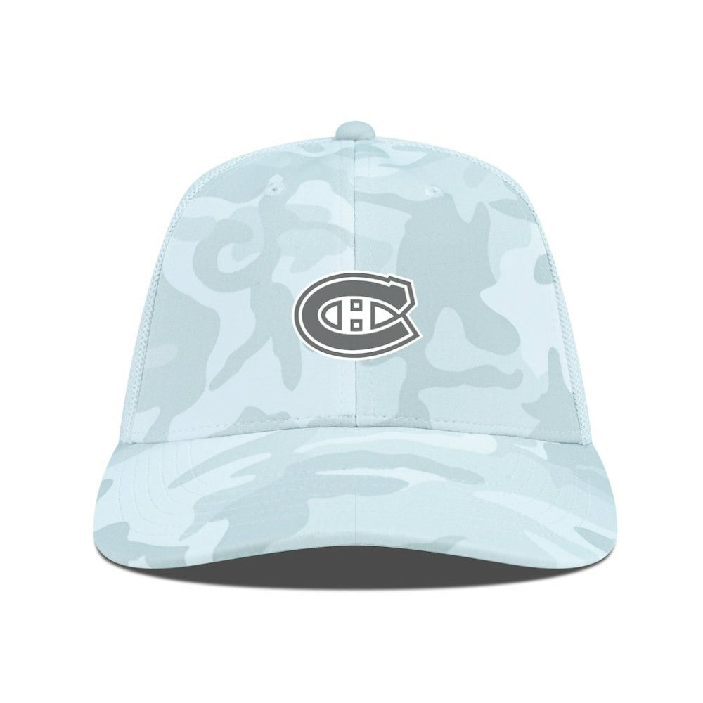 NHL Montreal Canadiens Levelwear Clash Slate & Snow Meshback Flex Hat