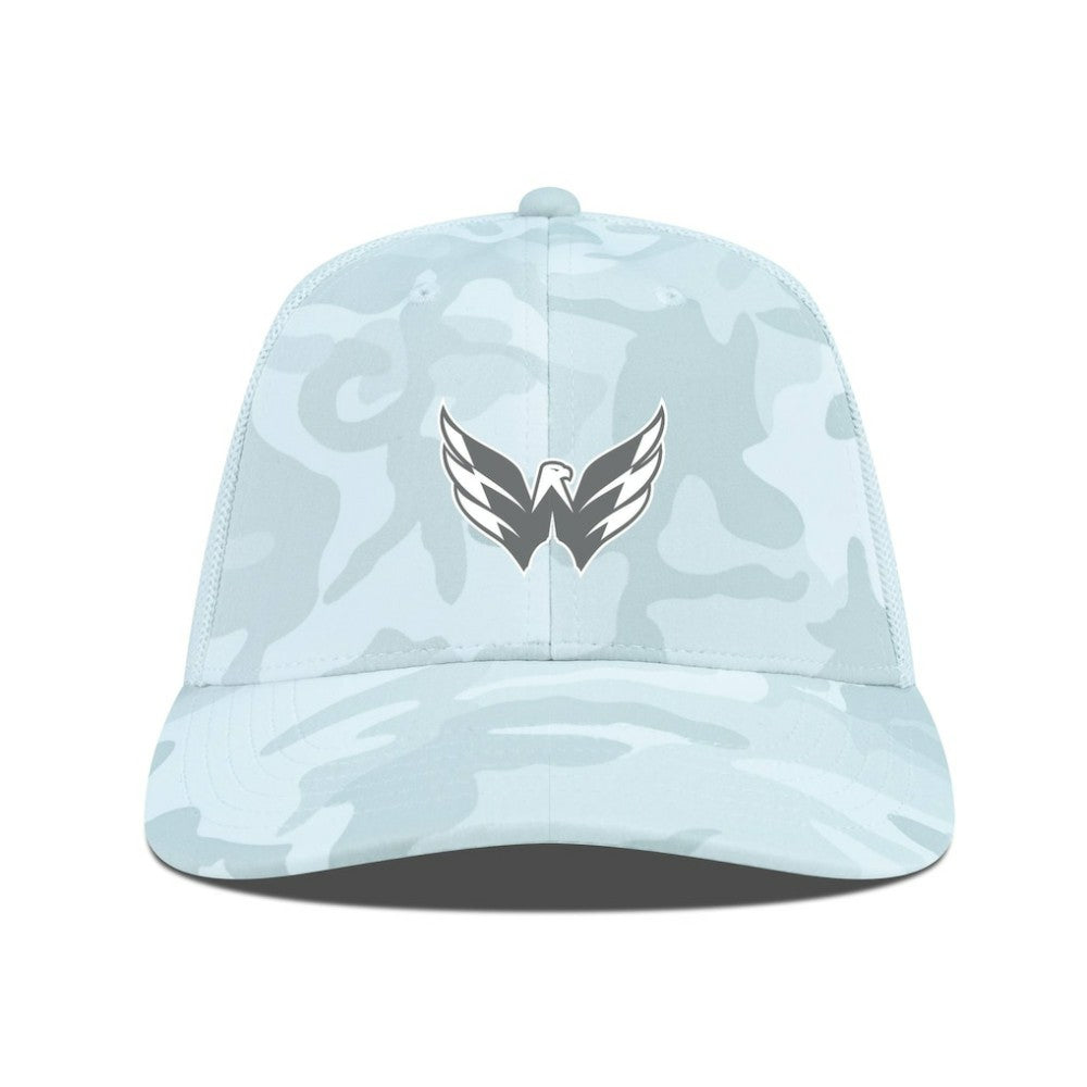 NHL Washington Capitals Levelwear Clash Slate & Snow Meshback Flex Hat