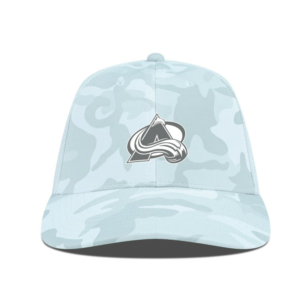 NHL Colorado Avalanche Levelwear Clash Slate & Snow Meshback Flex Hat