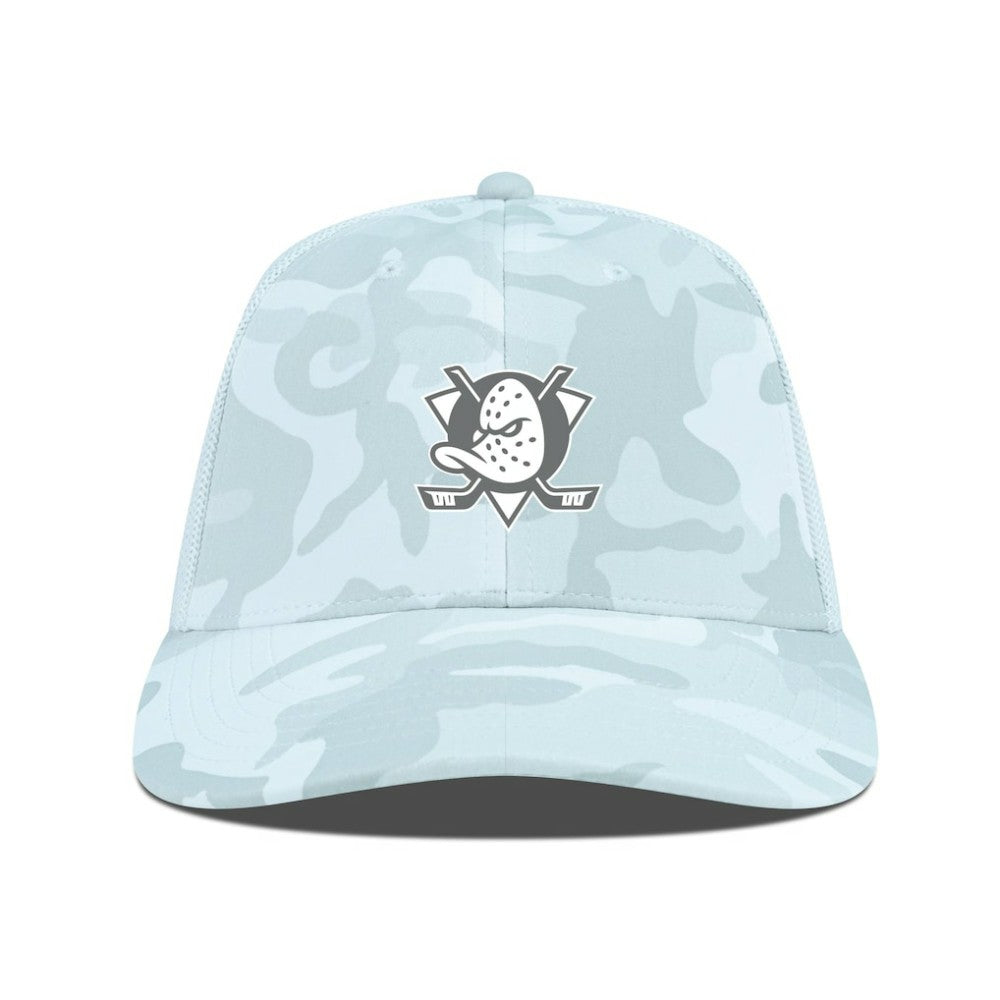 NHL Anaheim Ducks Levelwear Clash Slate & Snow Meshback Flex Hat