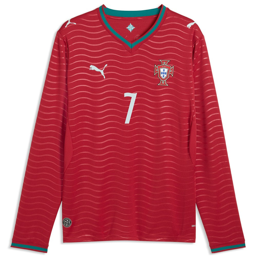 Cristiano Ronaldo Portugal National Team 2026 Home Replica Long Sleeve Jersey