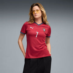 Cristiano Ronaldo Portugal National Team Women's 2026 Home Replica Jersey