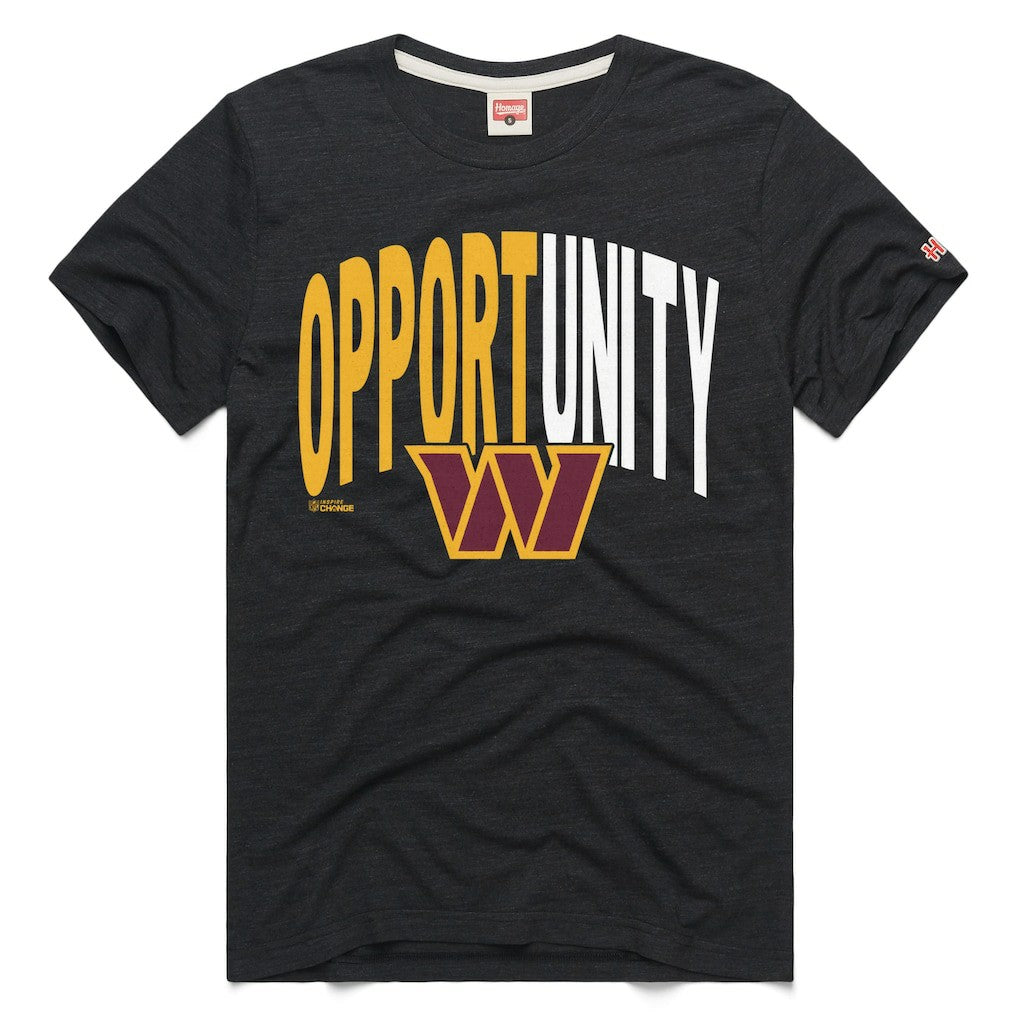 Homage Unisex 2025 Inspire Change Opportunity Tri-Blend T-Shirt - Washington Commanders T-shirts