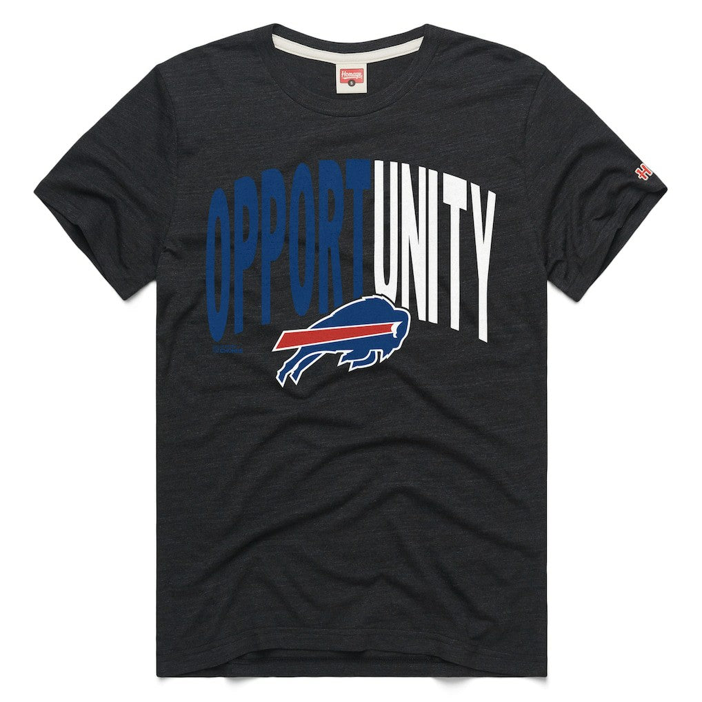 Homage Unisex 2025 Inspire Change Opportunity Tri-Blend T-Shirt - Buffalo Bills T-shirts