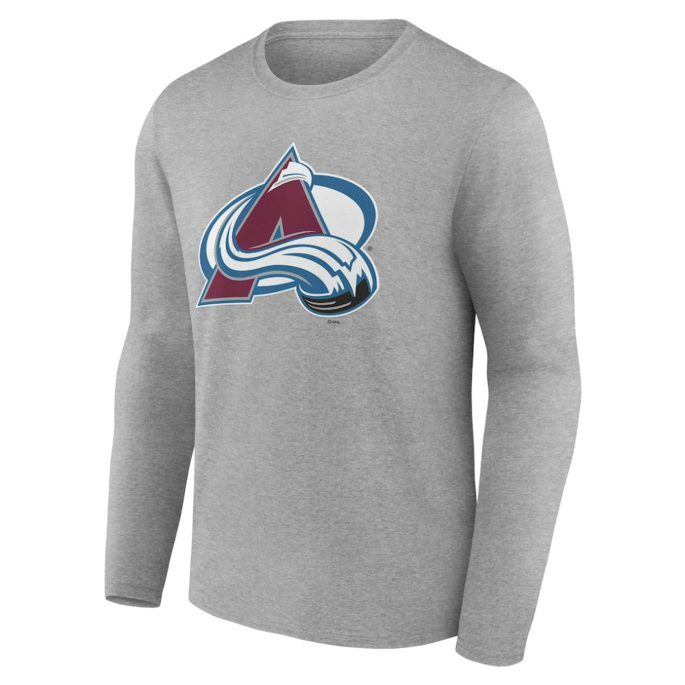 NHL Colorado Avalanche Women's Primary Logo Long Sleeve V-Neck T-Shirt