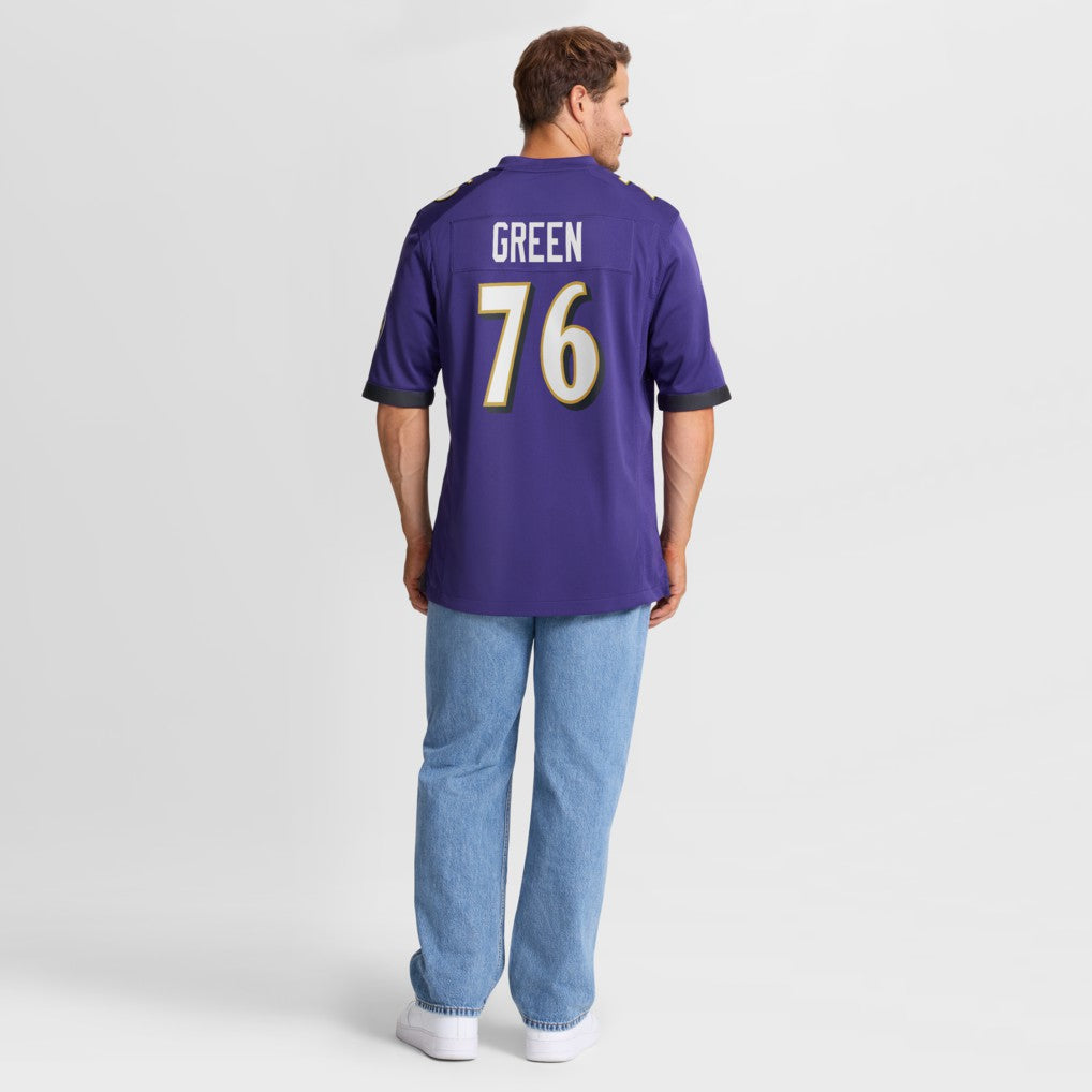 Kenyon Green  Team Game Jersey - Baltimore Ravens Jerseys
