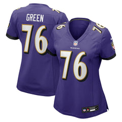Kenyon Green  Women's Team Game Jersey - Baltimore Ravens Jerseys