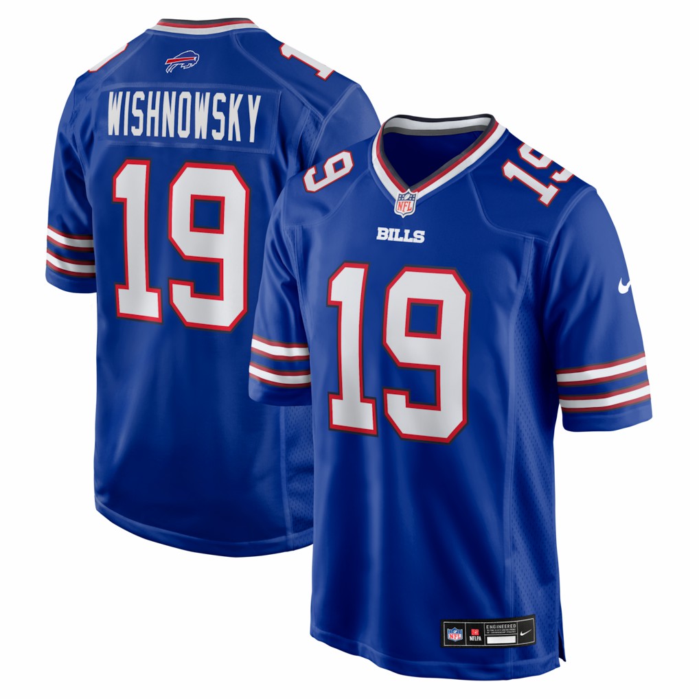 Mitch Wishnowsky  Team Game Jersey - Buffalo Bills Jerseys