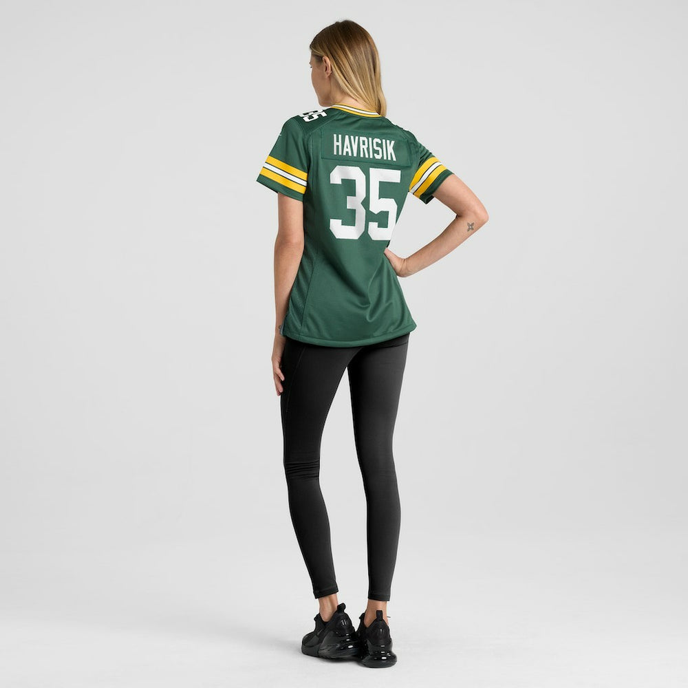 Lucas Havrisik  Women's Team Game Jersey - Green Bay Packers Jerseys