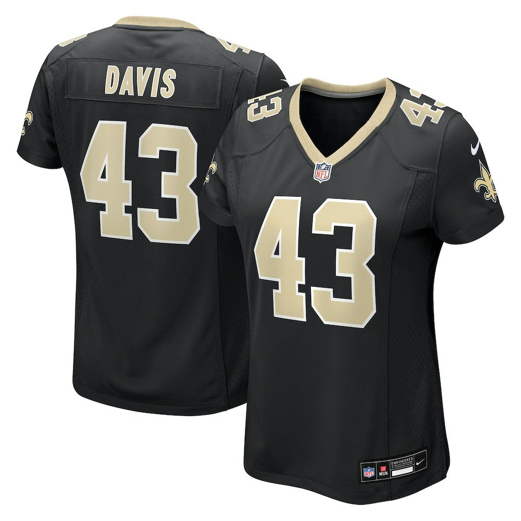 Michael Davis  Women's Team Game Jersey - New Orleans Saints Jerseys