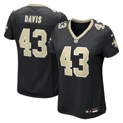 Michael Davis  Women's Team Game Jersey - New Orleans Saints Jerseys