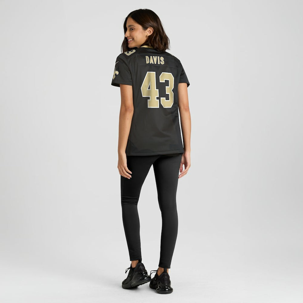 Michael Davis  Women's Team Game Jersey - New Orleans Saints Jerseys