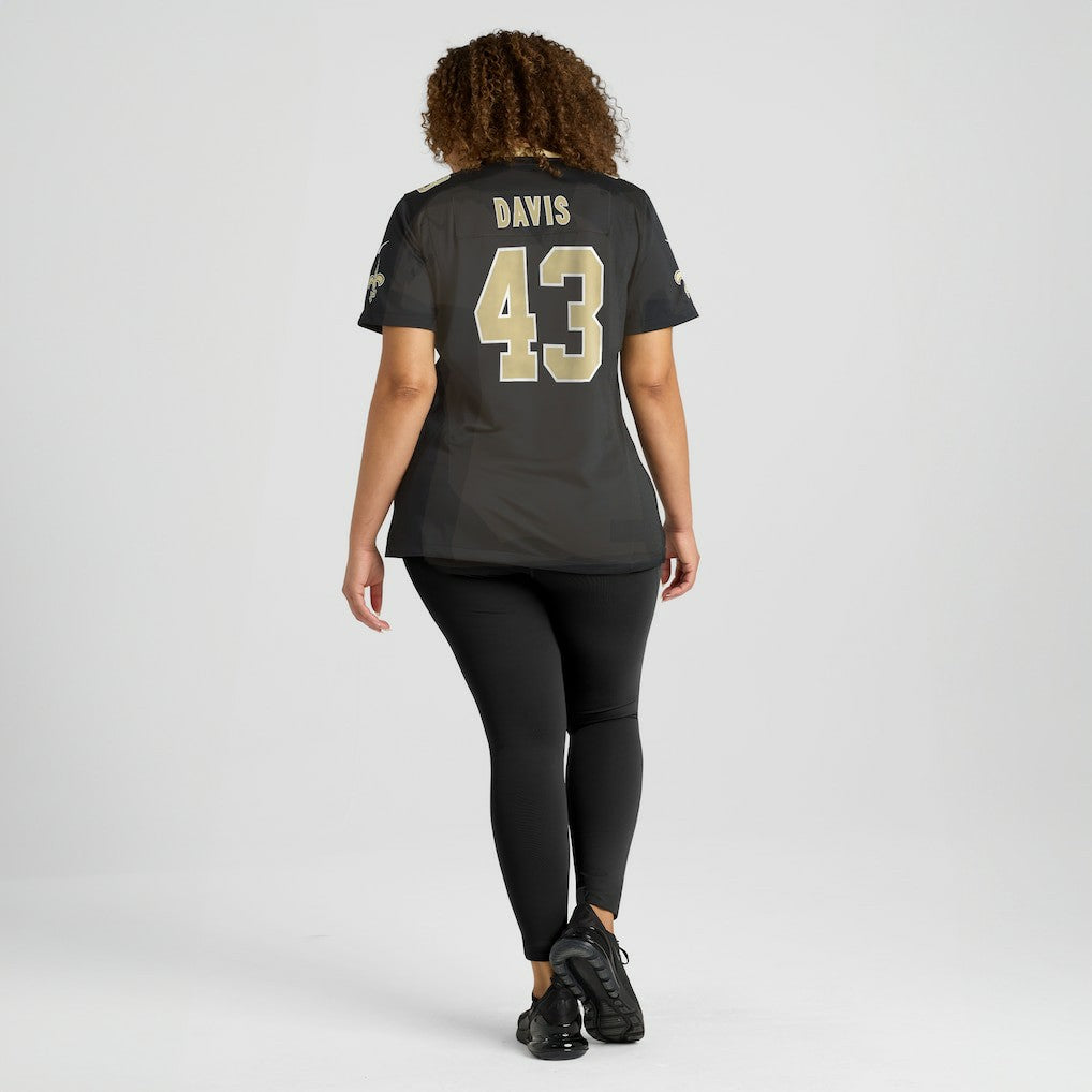 Michael Davis  Women's Team Game Jersey - New Orleans Saints Jerseys