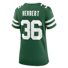 Khalil Herbert  Women's Team Game Jersey - New York Jets Jerseys