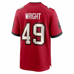 Owen Wright  Team Game Jersey - Tampa Bay Buccaneers Jerseys