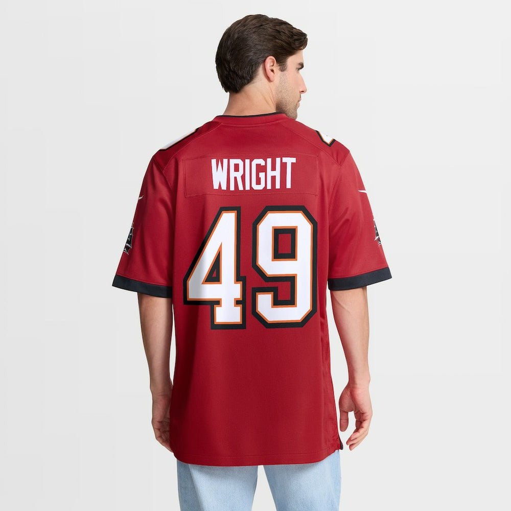 Owen Wright  Team Game Jersey - Tampa Bay Buccaneers Jerseys