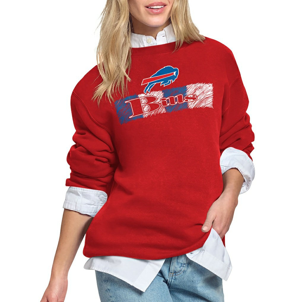 Starter Women's Color Shading Team Logo Fleece Sweatshirt - Buffalo Bills Sweatshirts