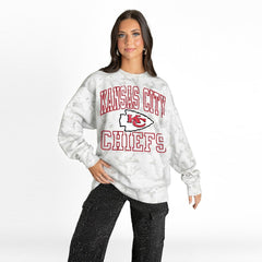 Gameday Couture Women's Whiteout Oversized Premium Fleece Sweatshirt - Kansas City Chiefs Sweatshirts