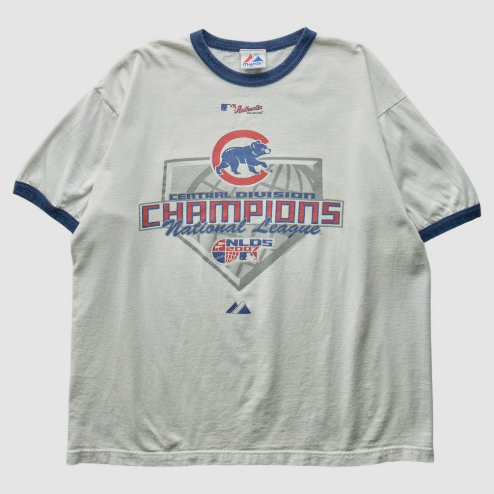 White Chicago Cubs Majestic 2007 T-Shirt