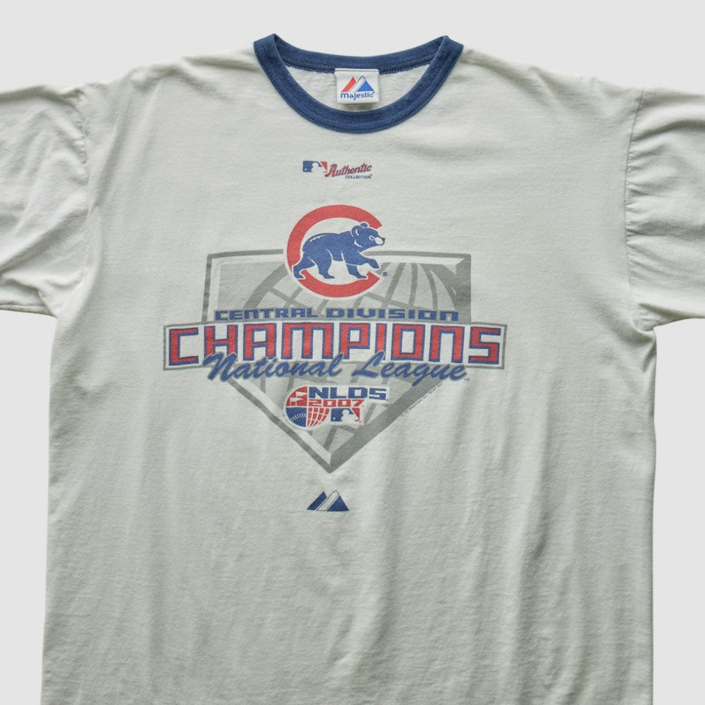 White Chicago Cubs Majestic 2007 T-Shirt