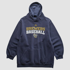 Navy Milwaukee Brewers Adidas 2000s Pullover Sweatshirt
