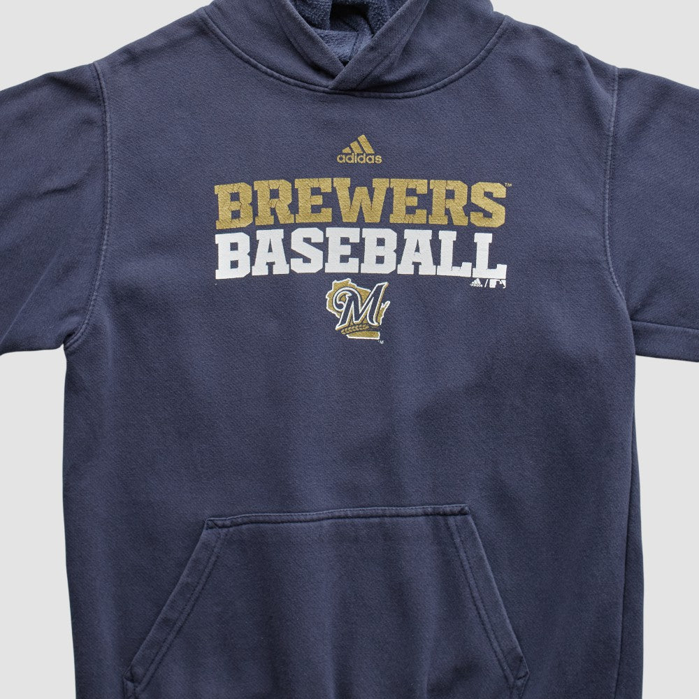 Navy Milwaukee Brewers Adidas 2000s Pullover Sweatshirt