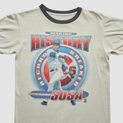 White Chicago Cubs Starter 1996 T-Shirt