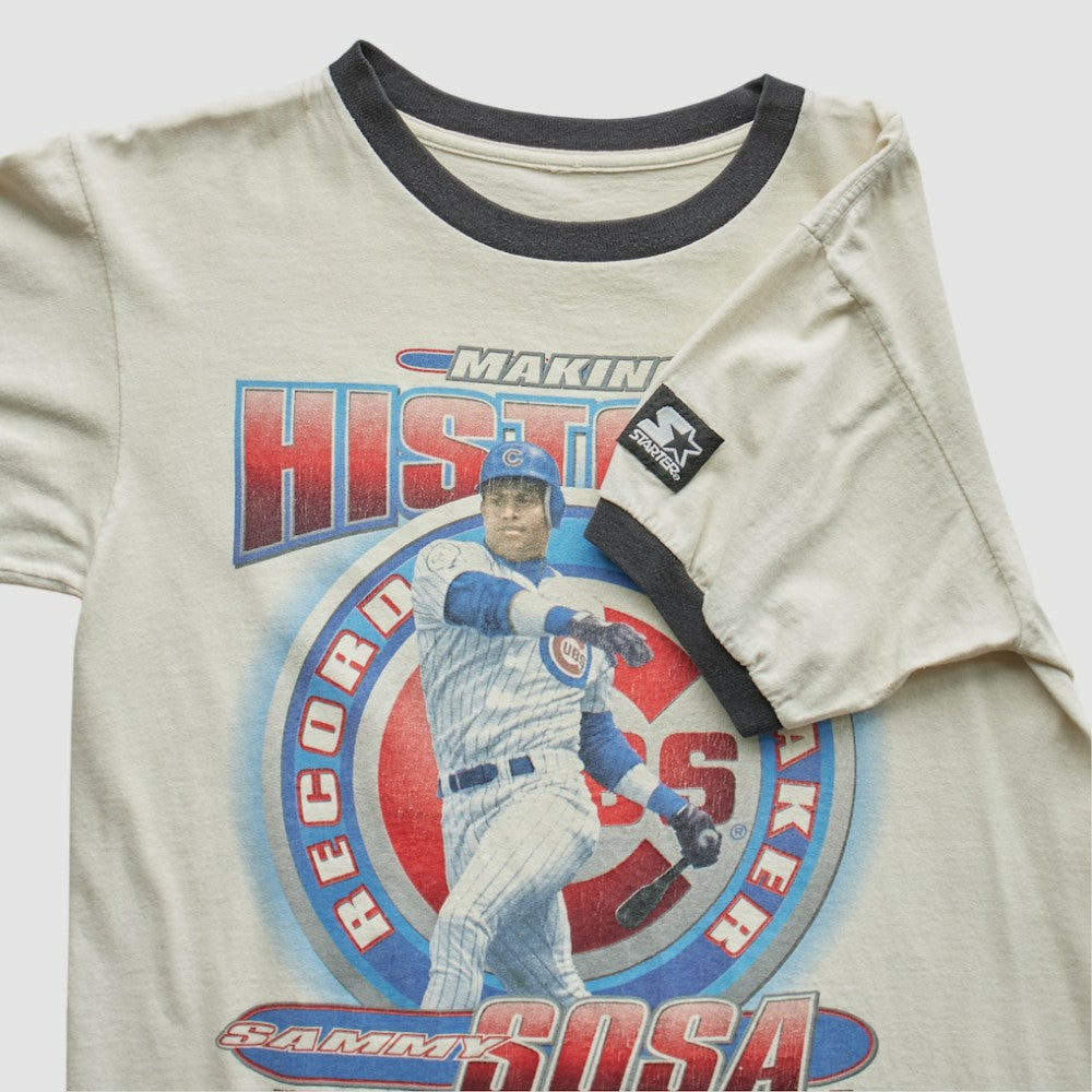 White Chicago Cubs Starter 1996 T-Shirt