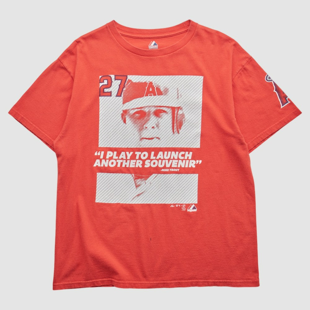 Red Los Angeles Angels Majestic 2000s T-Shirt