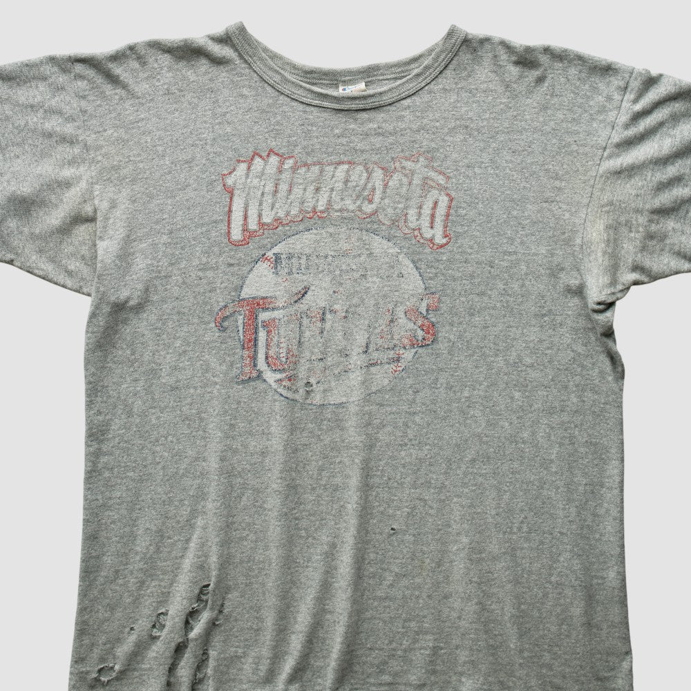 Heather Gray Minnesota Twins 80s T-Shirt