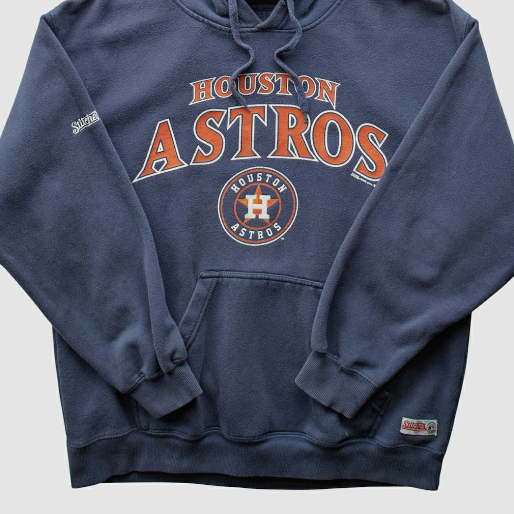 Navy Houston Astros Stitches 2014 Pullover Sweatshirt