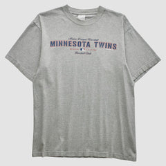 Heather Gray Minnesota Twins Majestic 2002 T-Shirt