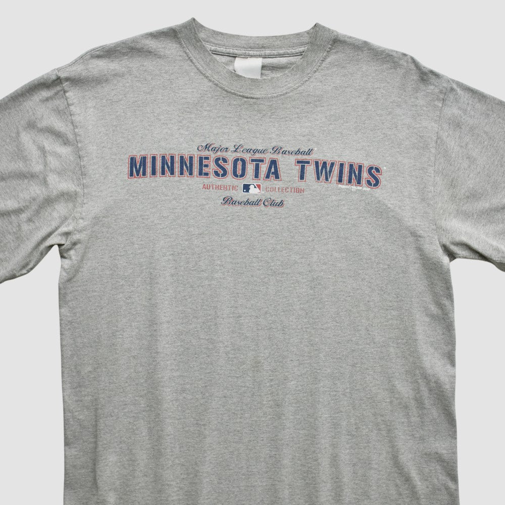 Heather Gray Minnesota Twins Majestic 2002 T-Shirt