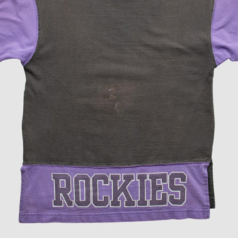 Black Colorado Rockies Starter 90s Pullover Sweatshirt