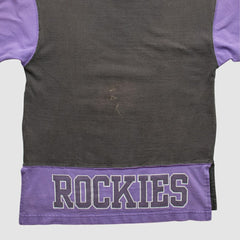 Black Colorado Rockies Starter 90s Pullover Sweatshirt
