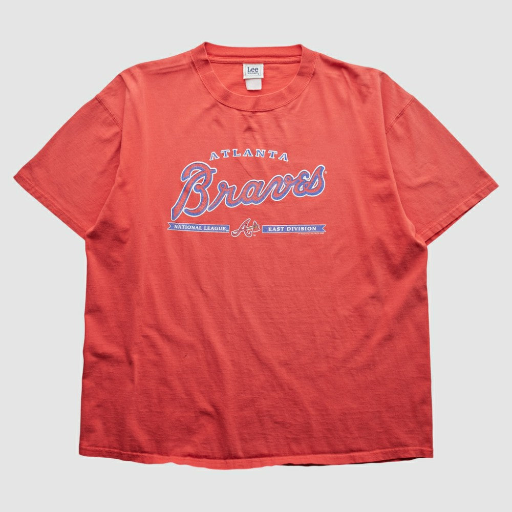 Red Atlanta Braves Lee Apparel 2000s T-Shirt