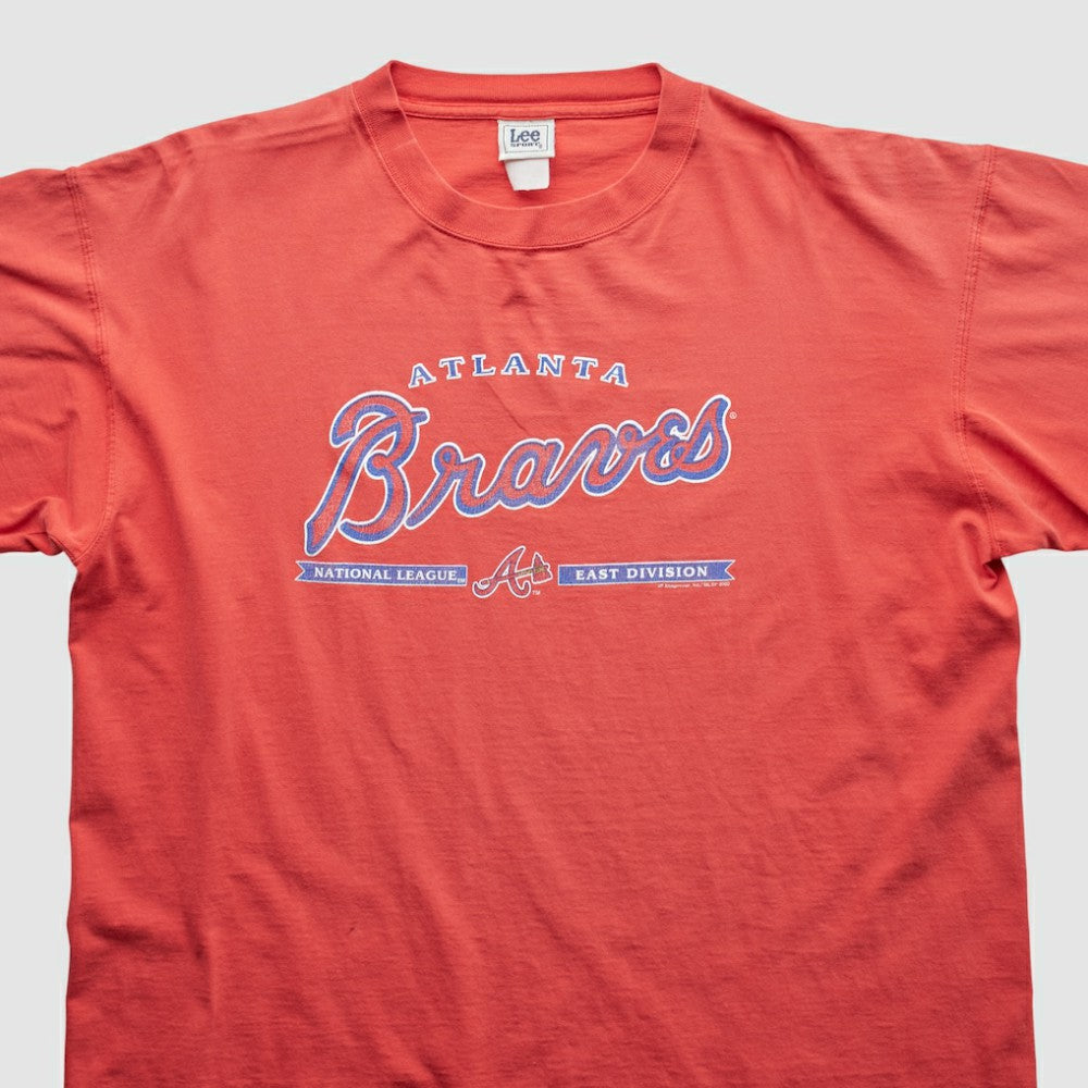 Red Atlanta Braves Lee Apparel 2000s T-Shirt