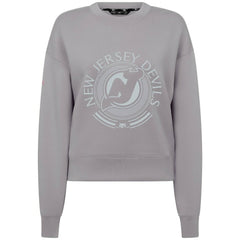 NHL New Jersey Devils Levelwear Women's Slate & Snow Sponge Tri-Blend Sweatshirt
