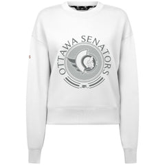 NHL Ottawa Senators Levelwear Women's Slate & Snow Sponge Tri-Blend Sweatshirt