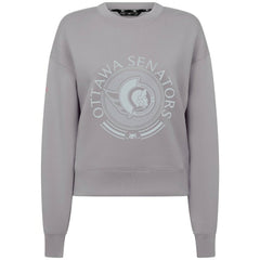 NHL Ottawa Senators Levelwear Women's Slate & Snow Sponge Tri-Blend Sweatshirt
