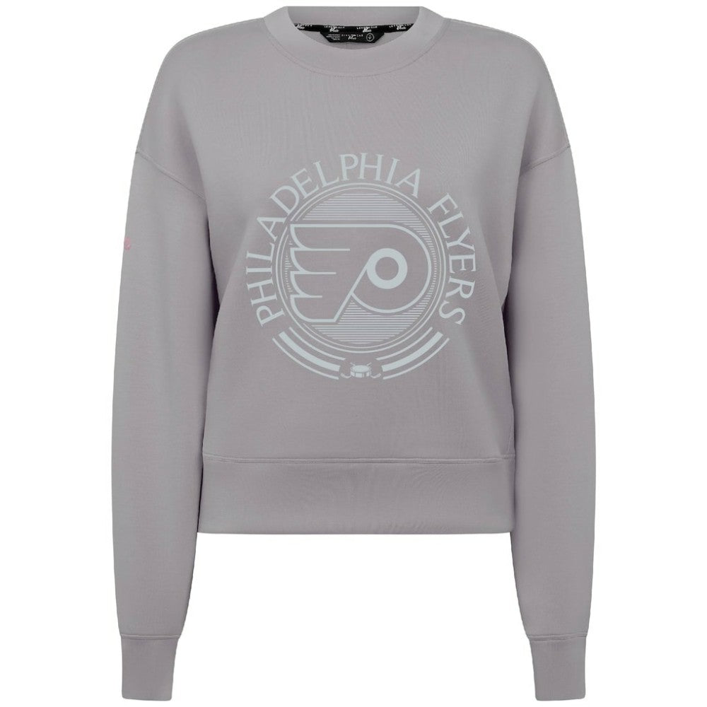 NHL Philadelphia Flyers Levelwear Women's Slate & Snow Sponge Tri-Blend Sweatshirt