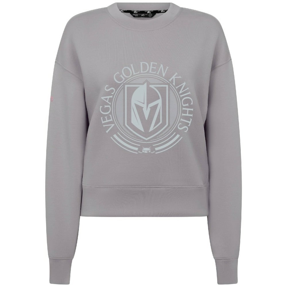 NHL Vegas Golden Knights Levelwear Women's Slate & Snow Sponge Tri-Blend Sweatshirt