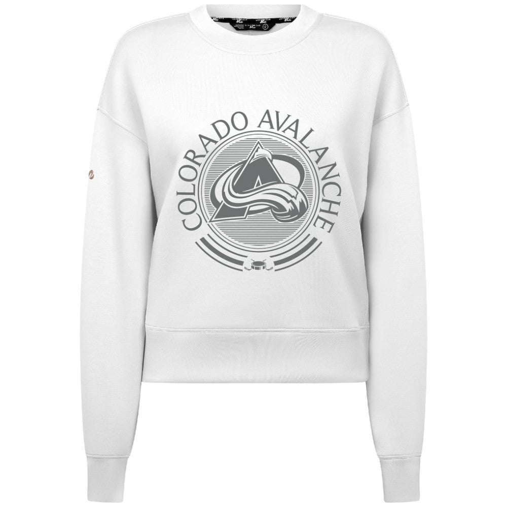 NHL Colorado Avalanche Levelwear Women's Slate & Snow Sponge Tri-Blend Sweatshirt