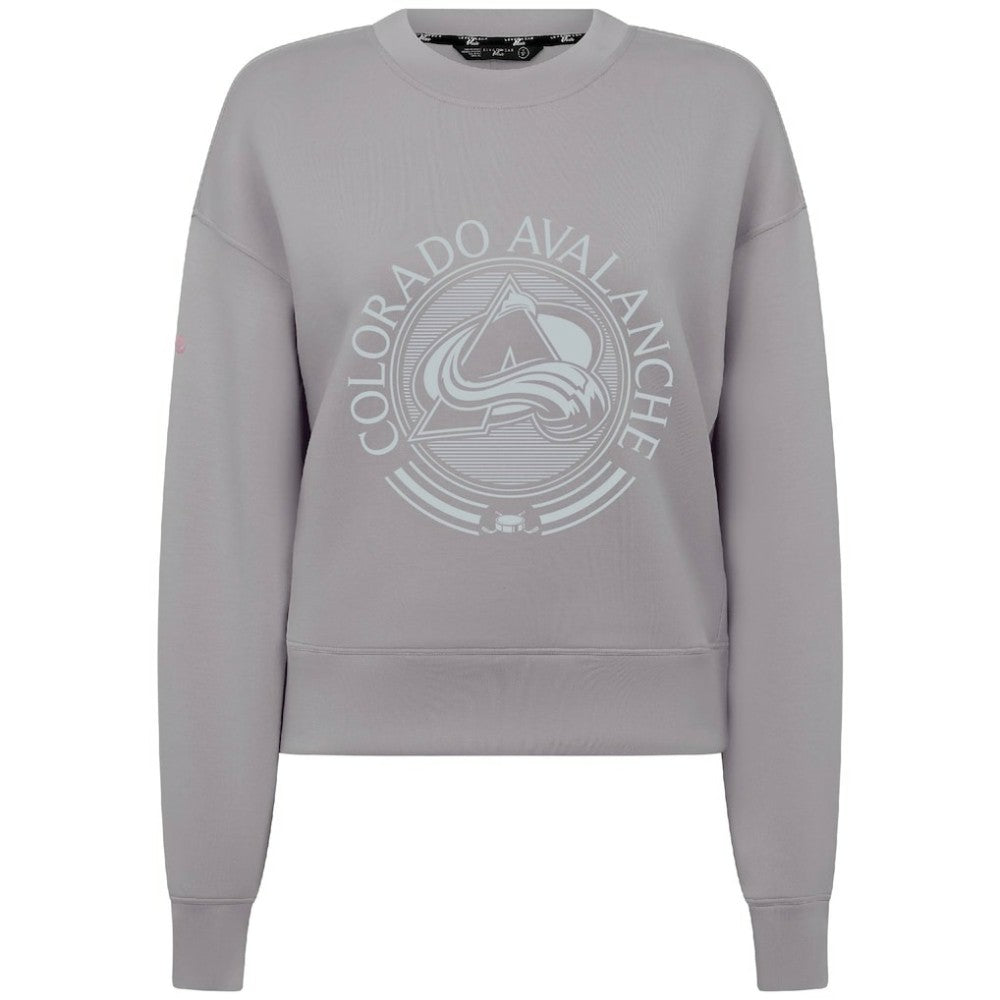 NHL Colorado Avalanche Levelwear Women's Slate & Snow Sponge Tri-Blend Sweatshirt
