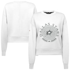 NHL Dallas Stars Levelwear Women's Slate & Snow Sponge Tri-Blend Sweatshirt