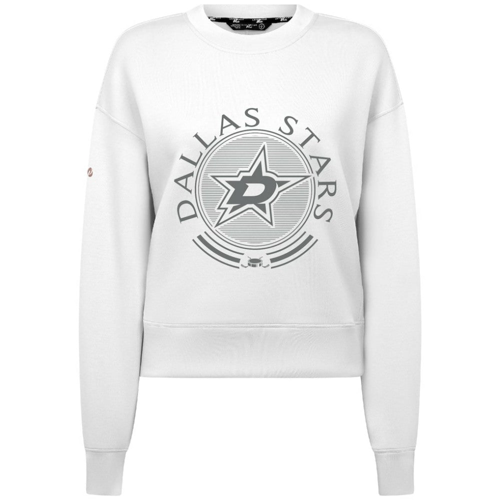NHL Dallas Stars Levelwear Women's Slate & Snow Sponge Tri-Blend Sweatshirt